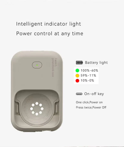 Wireless Power Bank for Apple Watch 41 44Mm 45Mm 46Mm Portable Charger for Apple Watch Ultra 49Mm Wristband Magnetic Power Bank