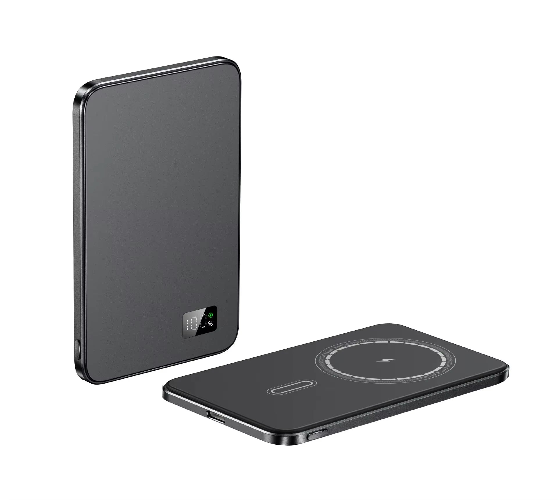 2024 New Ultra Thin Alloy Powerbank Magnetic Power Bank Wireless Fast Charger for Iphone 15 14 13 12 Backup Battery for Magsafe