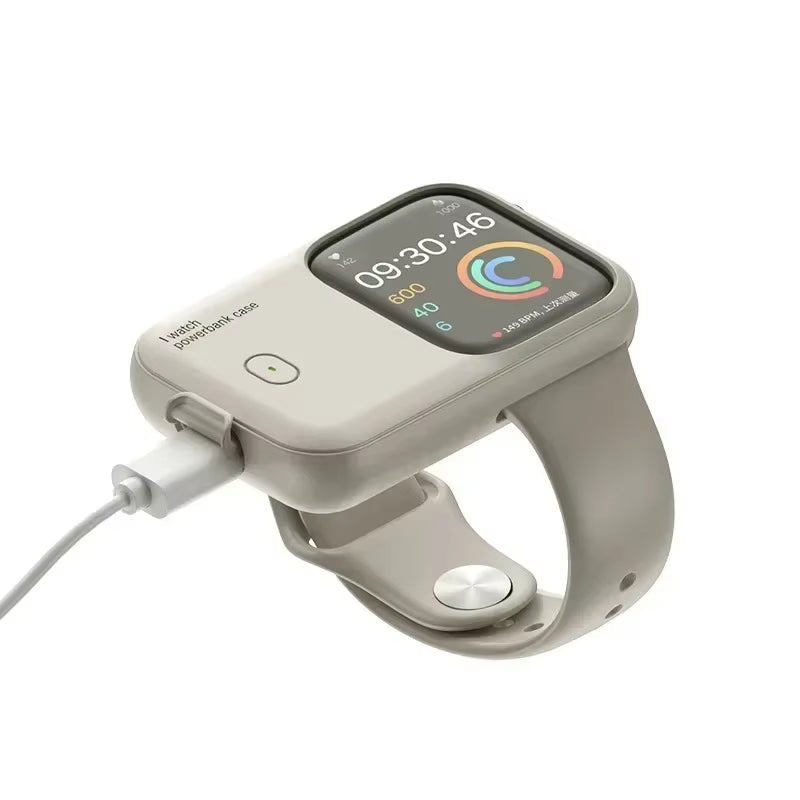 Power Bank Case for Apple Watch Charger 1200Mah Wireless Powerbank for 44Mm 45Mm 49Mm Portable Iwatch Magnetic Charging Box