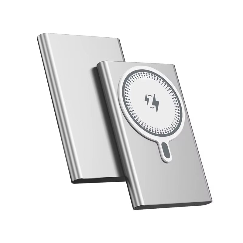 5000/10000Mah Thin Wireless Power Bank Potable Charging Mobile Powerbank Magnetic External Battery for Iphone Huawei Xiaomi 2025