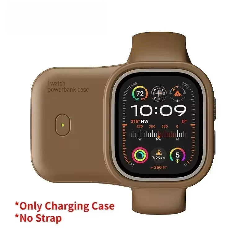Power Bank Case for Apple Watch Charger 1200Mah Wireless Powerbank for 44Mm 45Mm 49Mm Portable Iwatch Magnetic Charging Box
