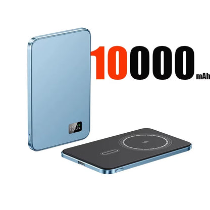 10000Mah Thin Magnetic Wireless Power Bank PD25W Fast Charging Portable External Battery 5000Mah Magnetic for Iphone Samsung