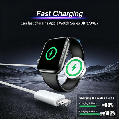 USB C Charger Cord Compatible for Apple Watch Magnetic Watch Charging Cable Compatible for Watch Series 10 9 8 7 6 Fast Charging