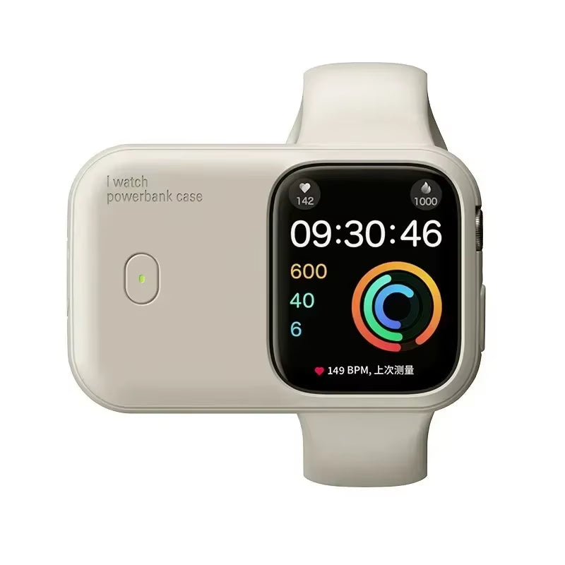 Power Bank Case for Apple Watch Charger 1200Mah Wireless Powerbank for 44Mm 45Mm 49Mm Portable Iwatch Magnetic Charging Box