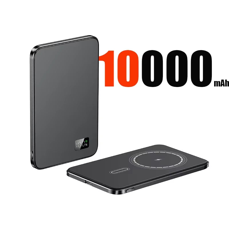 10000Mah Thin Magnetic Wireless Power Bank PD25W Fast Charging Portable External Battery 5000Mah Magnetic for Iphone Samsung