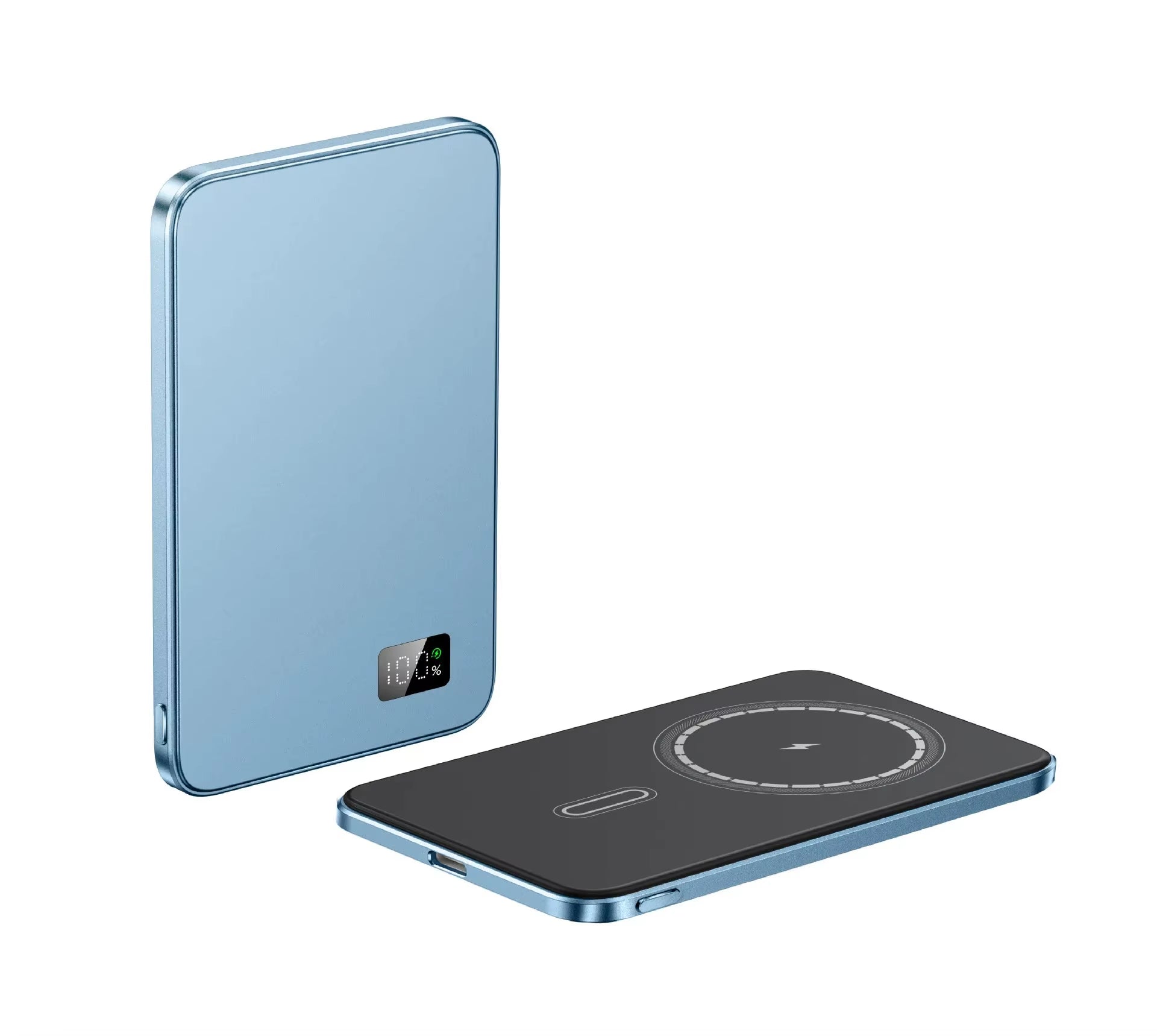 2024 New Ultra Thin Alloy Powerbank Magnetic Power Bank Wireless Fast Charger for Iphone 15 14 13 12 Backup Battery for Magsafe