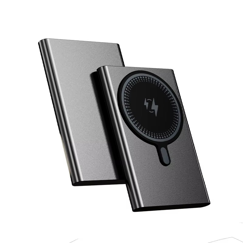 5000/10000Mah Thin Wireless Power Bank Potable Charging Mobile Powerbank Magnetic External Battery for Iphone Huawei Xiaomi 2025