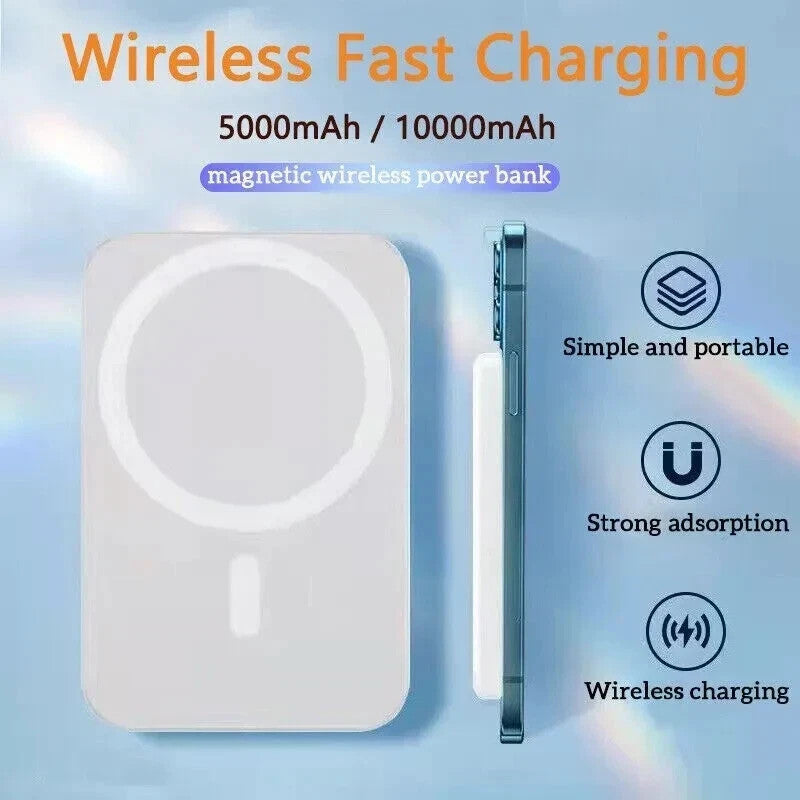 10000Mah Power Bank Magnetic Pack Wireless Charger for Iphone 17/16/15/14/13